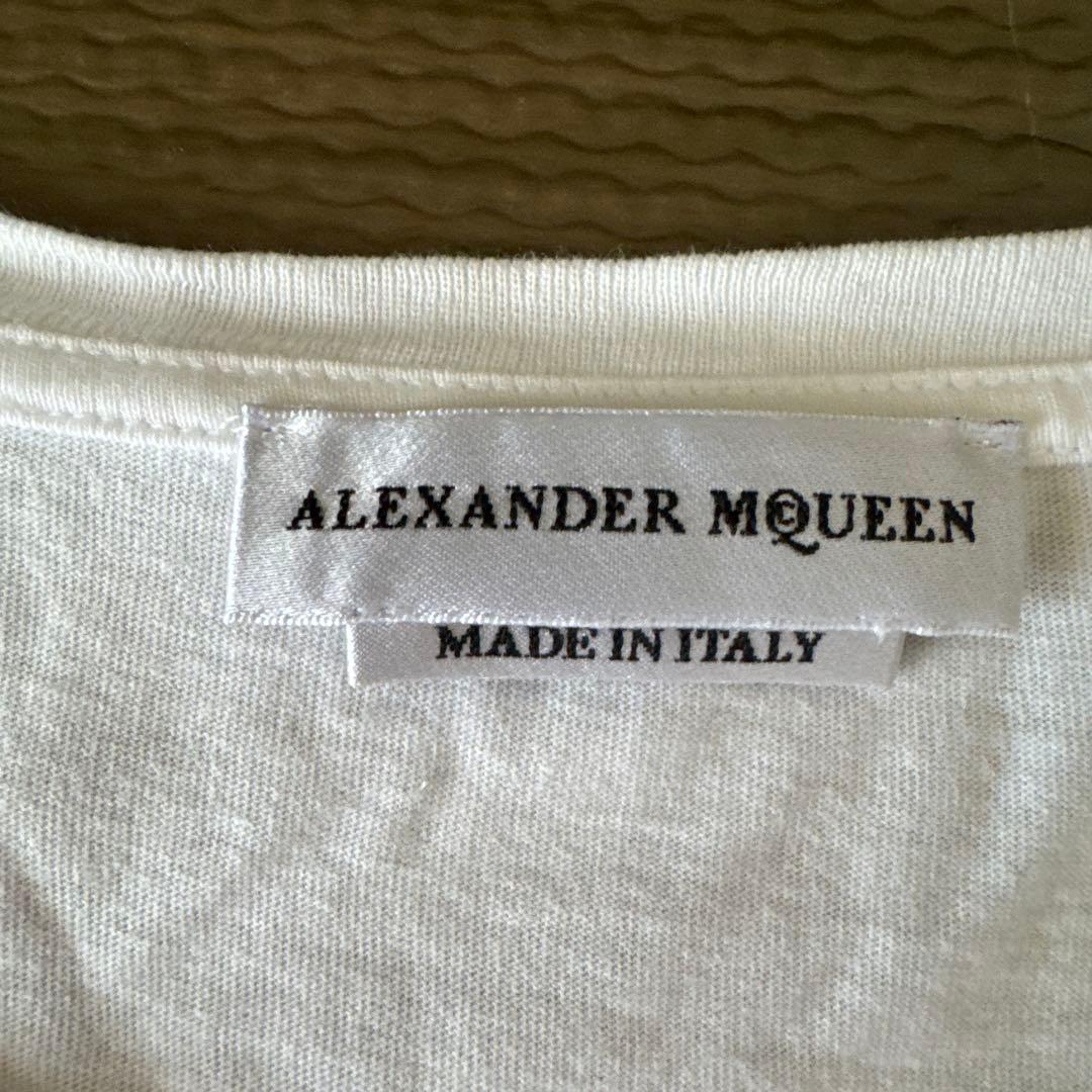 アレキサンダーマックイーン (レア) スカル ローズ フレームプリントＴシャツ