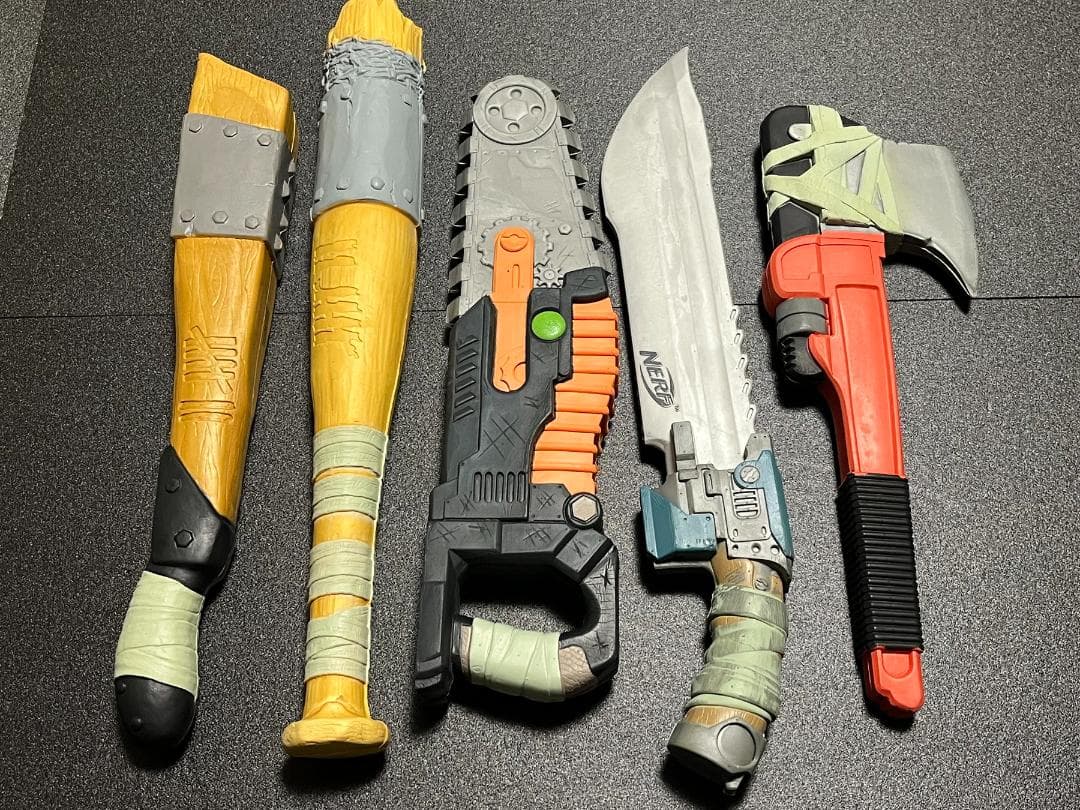 ナーフ ゾンビストライク マチェット Zバッド チェーンソー レンチアックス