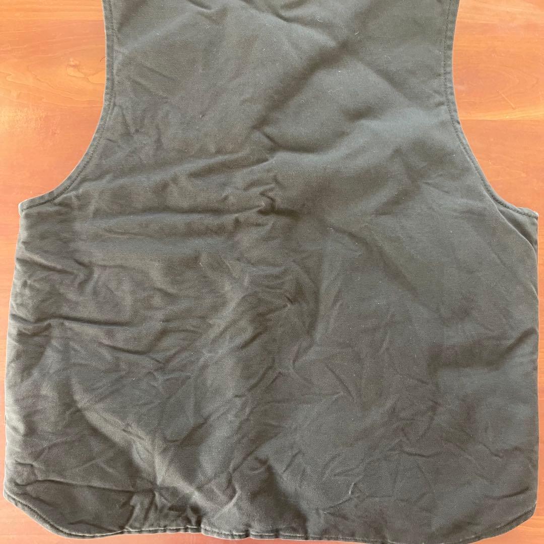 ★carhartt vtg ダックベスト グリーン系　Lサイズ