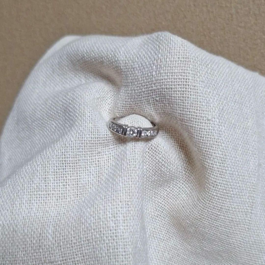 PT900 ダイヤ 0.5ct ハーフエタニティ リング