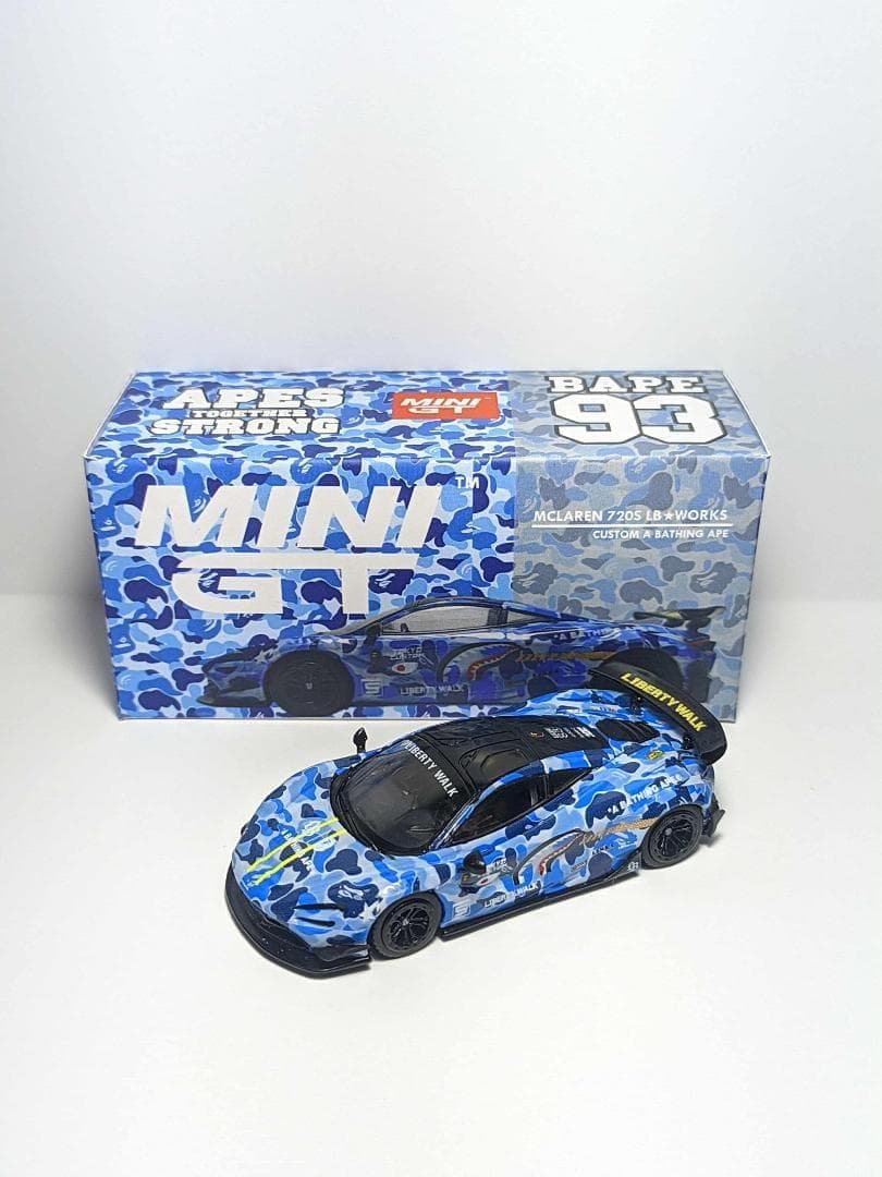 MINIGT リバティーウォークBAPE MCLAREN限定 3セットケース付き