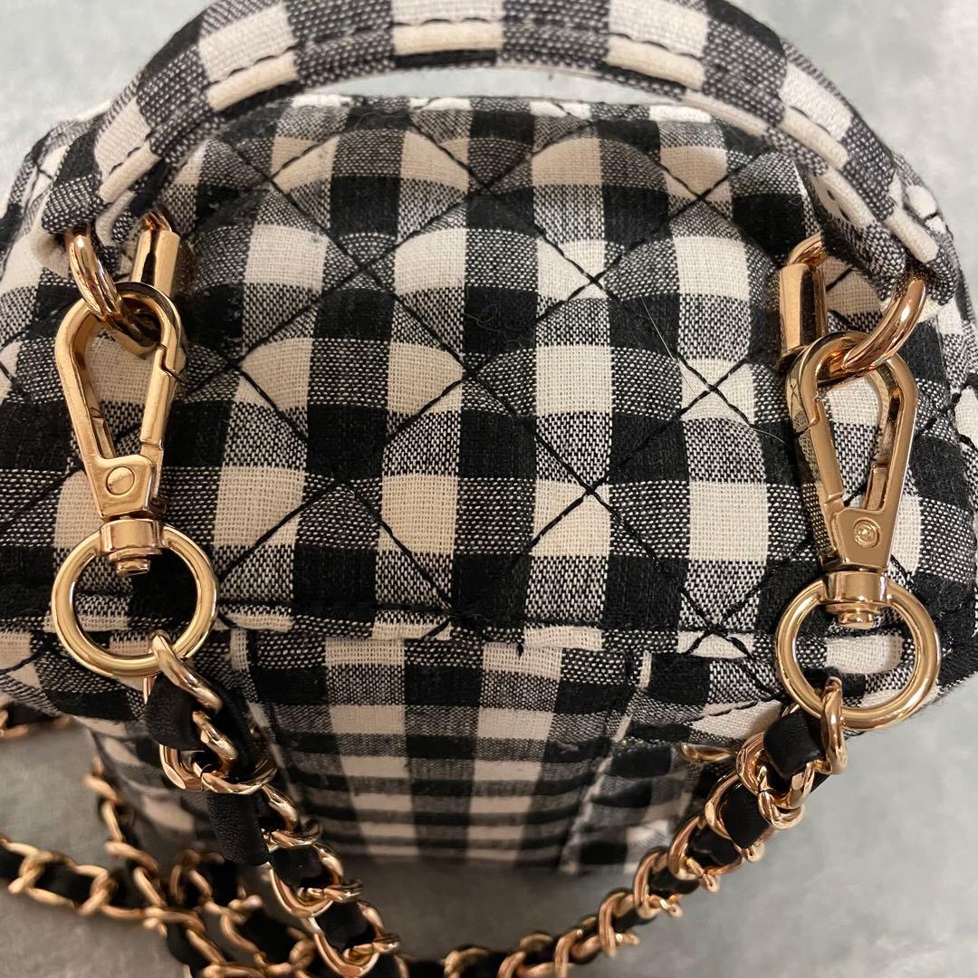 エル　　ダーリッチ バニティバッグ キルティングスクエアミニバッグ MIX