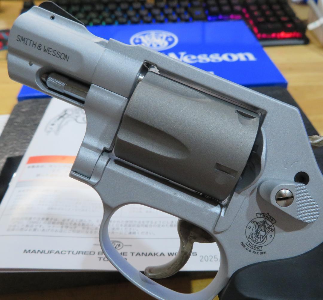 タナカ　S&W M360　HW セラコート 未発火　グリップ追加