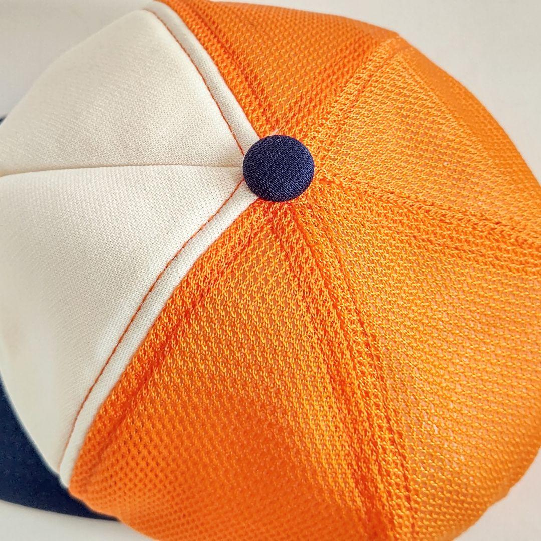 HYSTERIC GLAMOUR メッシュキャップ girl オレンジ×ネイビー