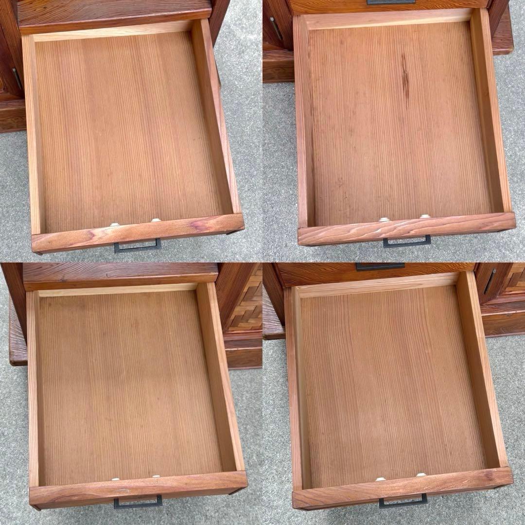 昭和レトロ アンティーク 屋久杉 サイドボード キャビネット 戸棚 民芸家具