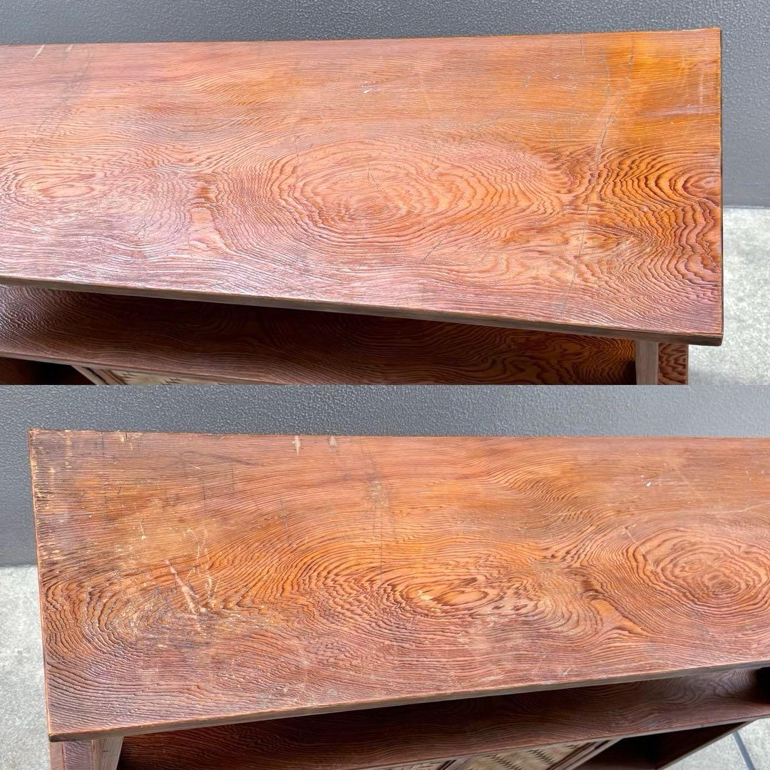 昭和レトロ アンティーク 屋久杉 サイドボード キャビネット 戸棚 民芸家具