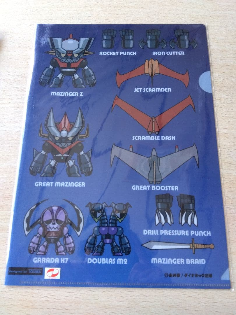 マジンガーＺ（グレートマジンガー・グレンダイザー）　クリアファイル②　永井豪