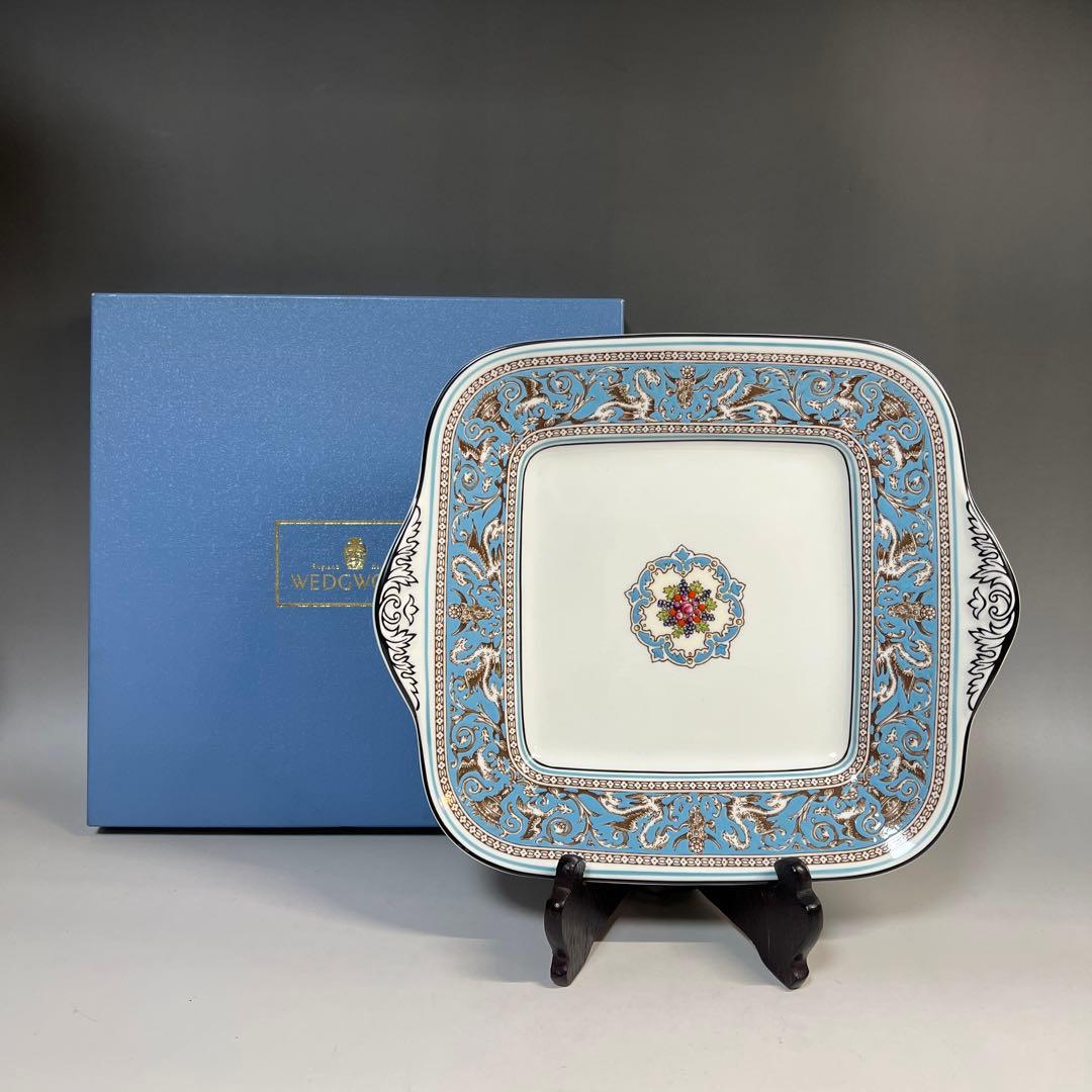 ウェッジウッド フロレンティーン ターコイズ ブレッド&バタープレート