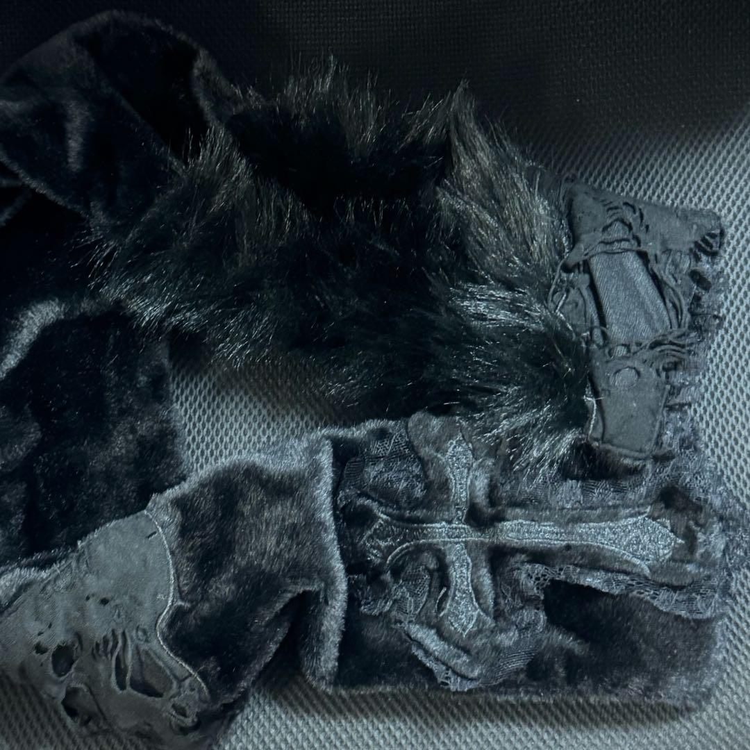 DimMoire 十字の誓いつぎはぎマフラー Black ディムモアール