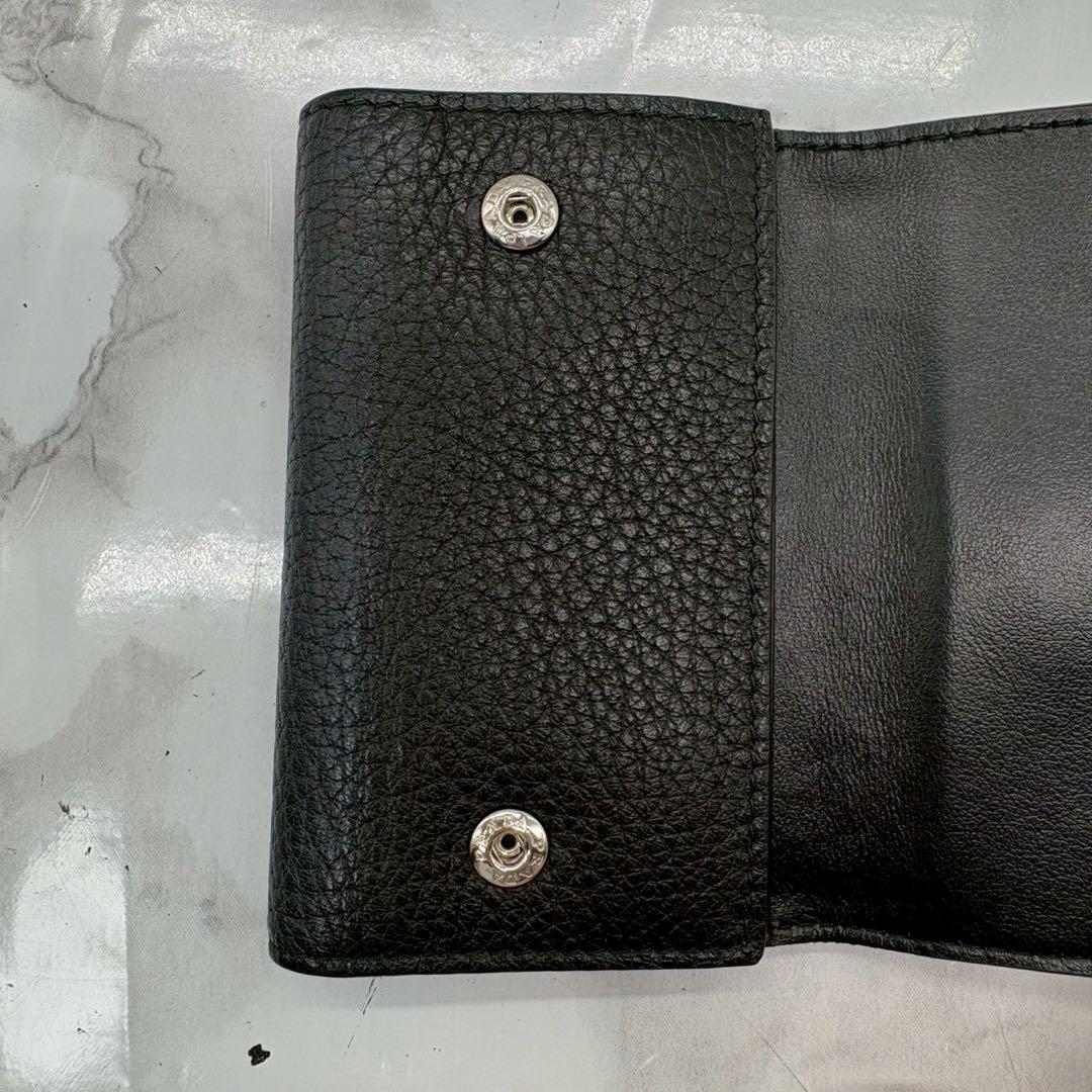 美品/現行✨プラダ NFCチップ キーケース4連 ブラック 黒 レザー