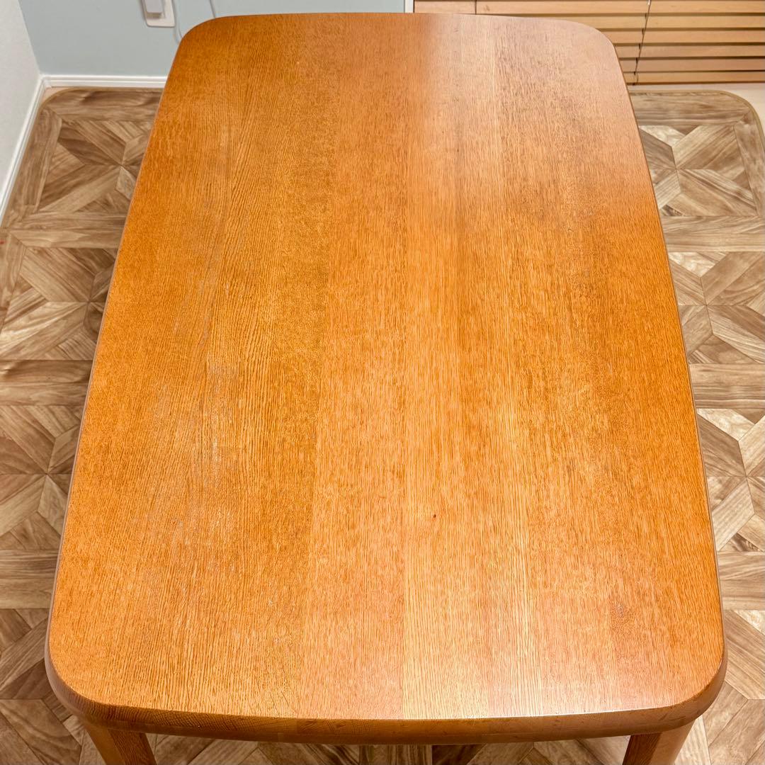 日進木工 4人掛け ダイニングテーブル 130x80cm アンティーク 古道具