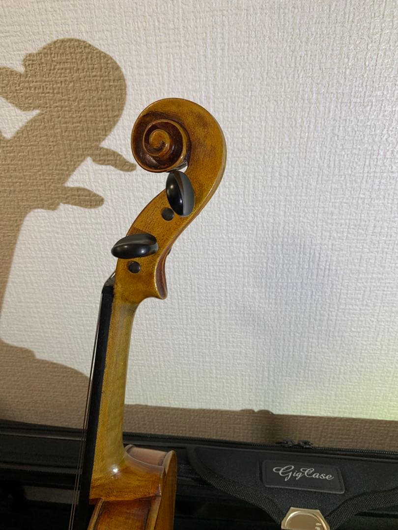 チェコ　工房製　4/4 バイオリン　裏板一枚板