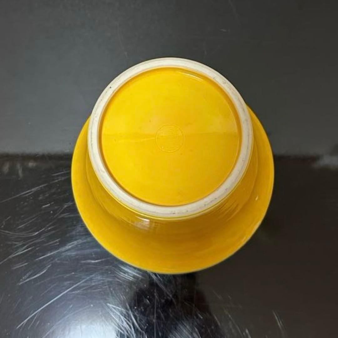 黄交趾独楽末広水指　茶道具懐石茶箱鵬雲斎坐忘斎淡々斎即中斎七事式而妙斎香合棗茶碗