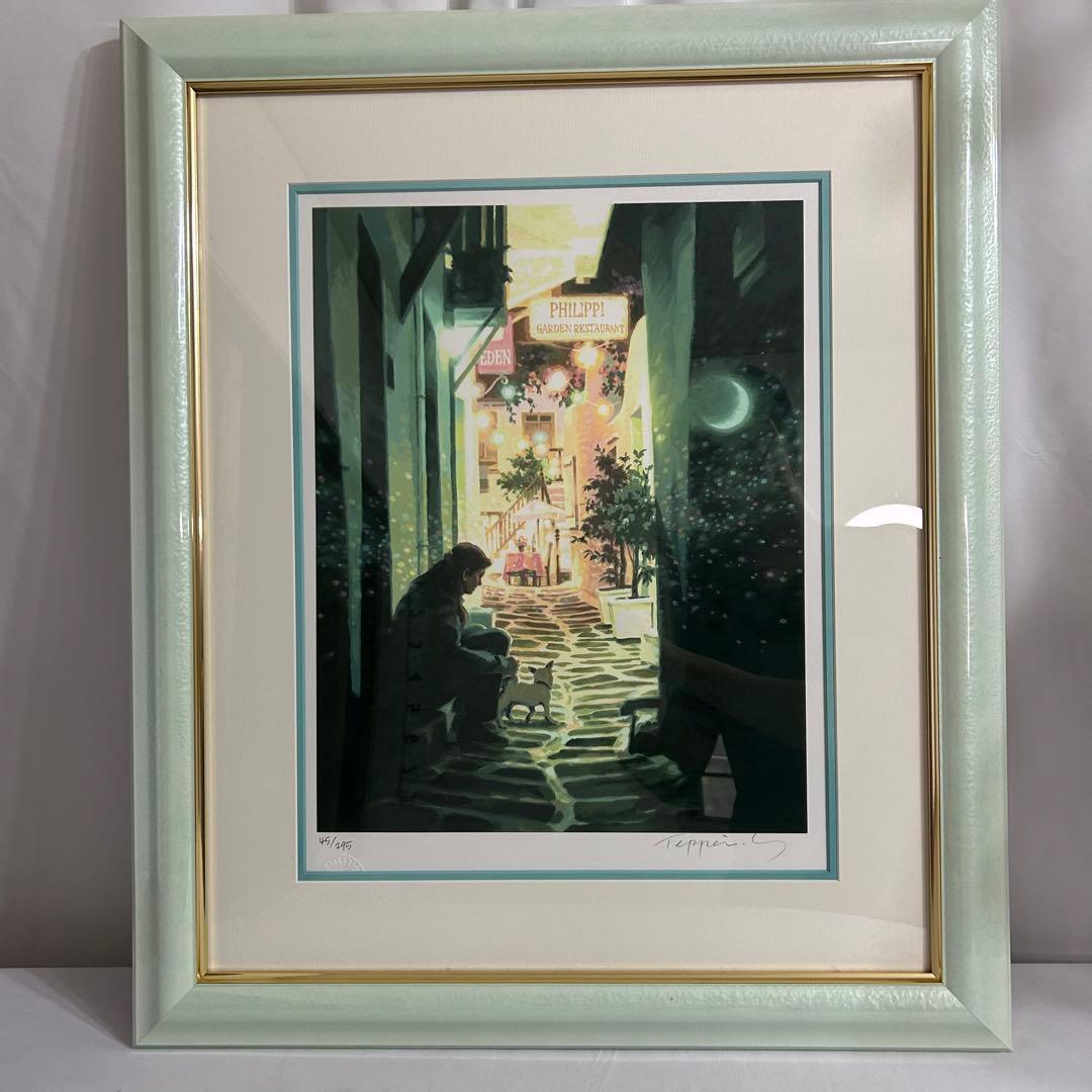 笹倉鉄平 絵画 リトグラフ ドリーミング 限定 アンティーク レア 直筆サイン