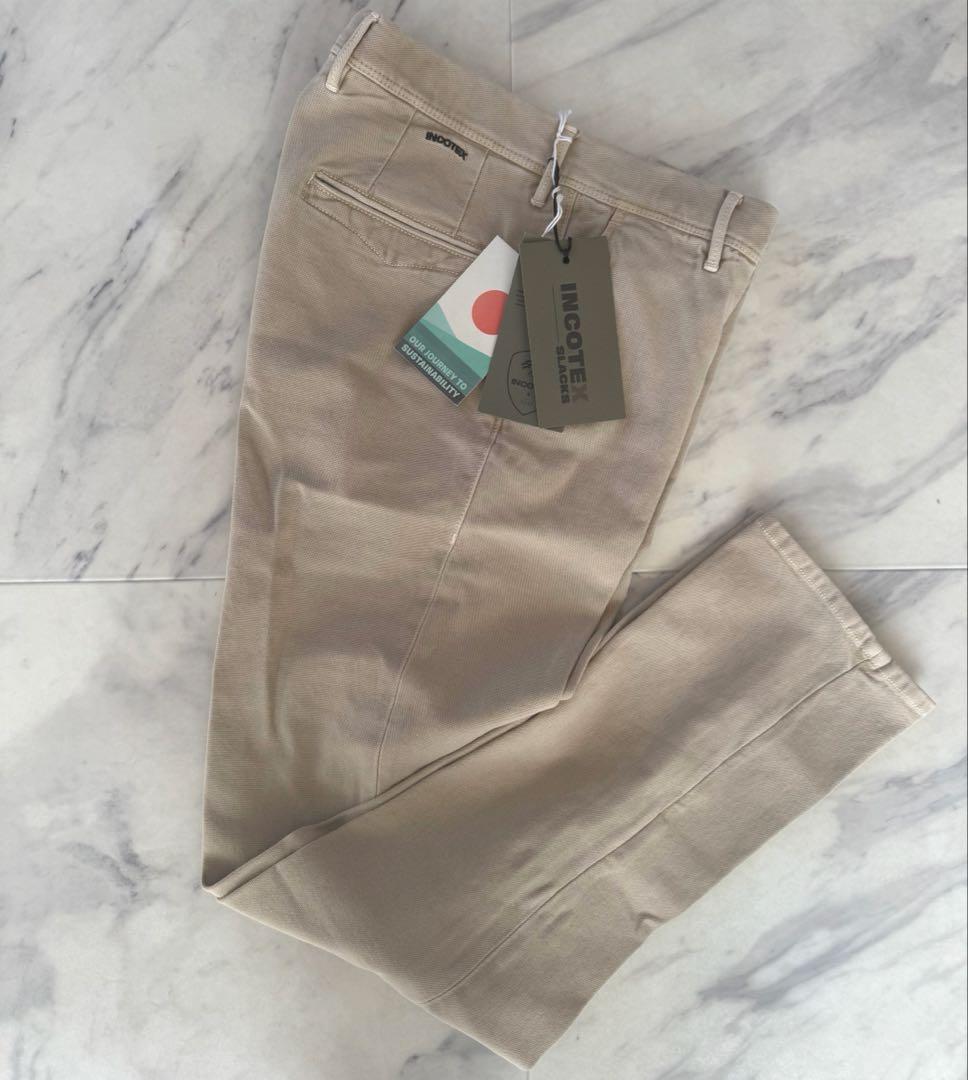 【新品未使用】INCOTEX(インコテックス) コットンパンツ 30