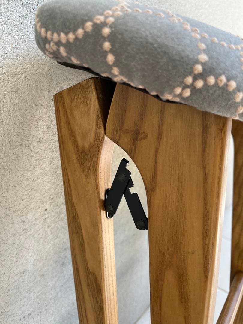 ミナペルホネン タンバリン dop グレー 折りたたみ式 ハイスツール