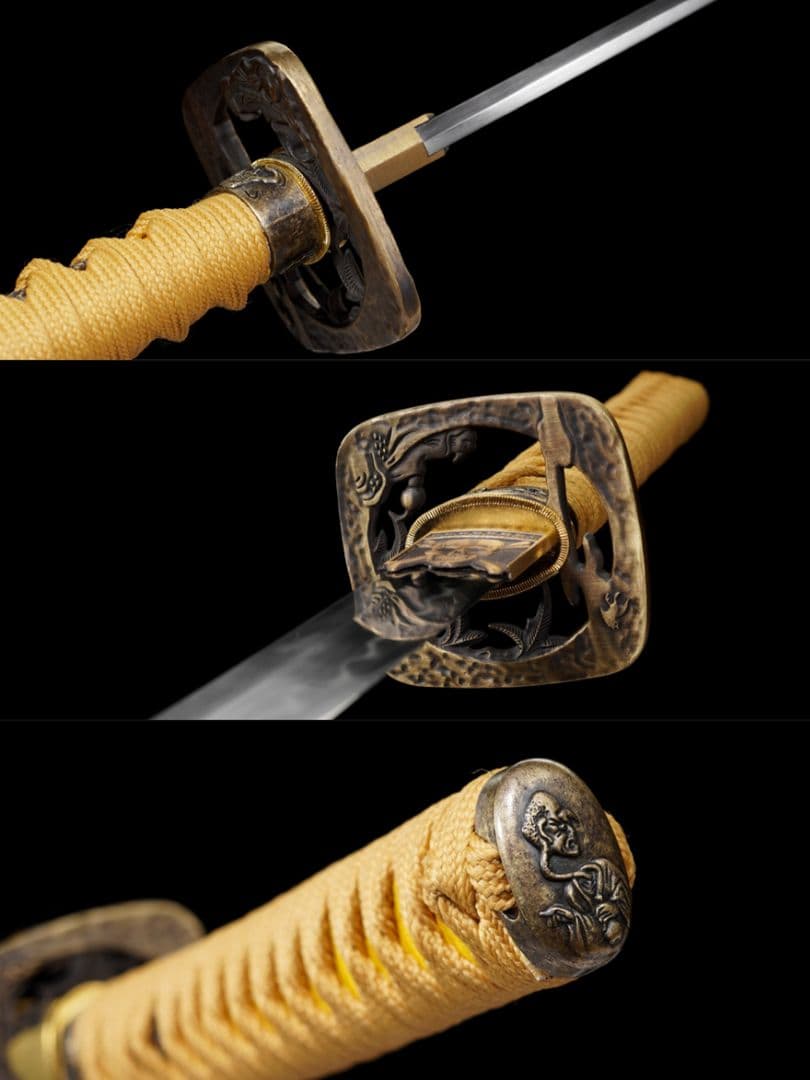 【猛虎】古兵器 刀装具 日本刀　模造刀 居合刀 武士道 鑑賞用 美術刀 贈り物