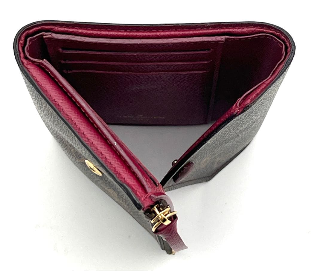 LOUIS VUITTON モノグラム ポルトフォイユヴィクトリーヌ レザー