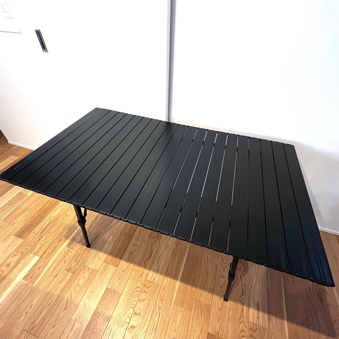 【美品】タラスブルバ アルミコンパクトロールテーブル L ブラック