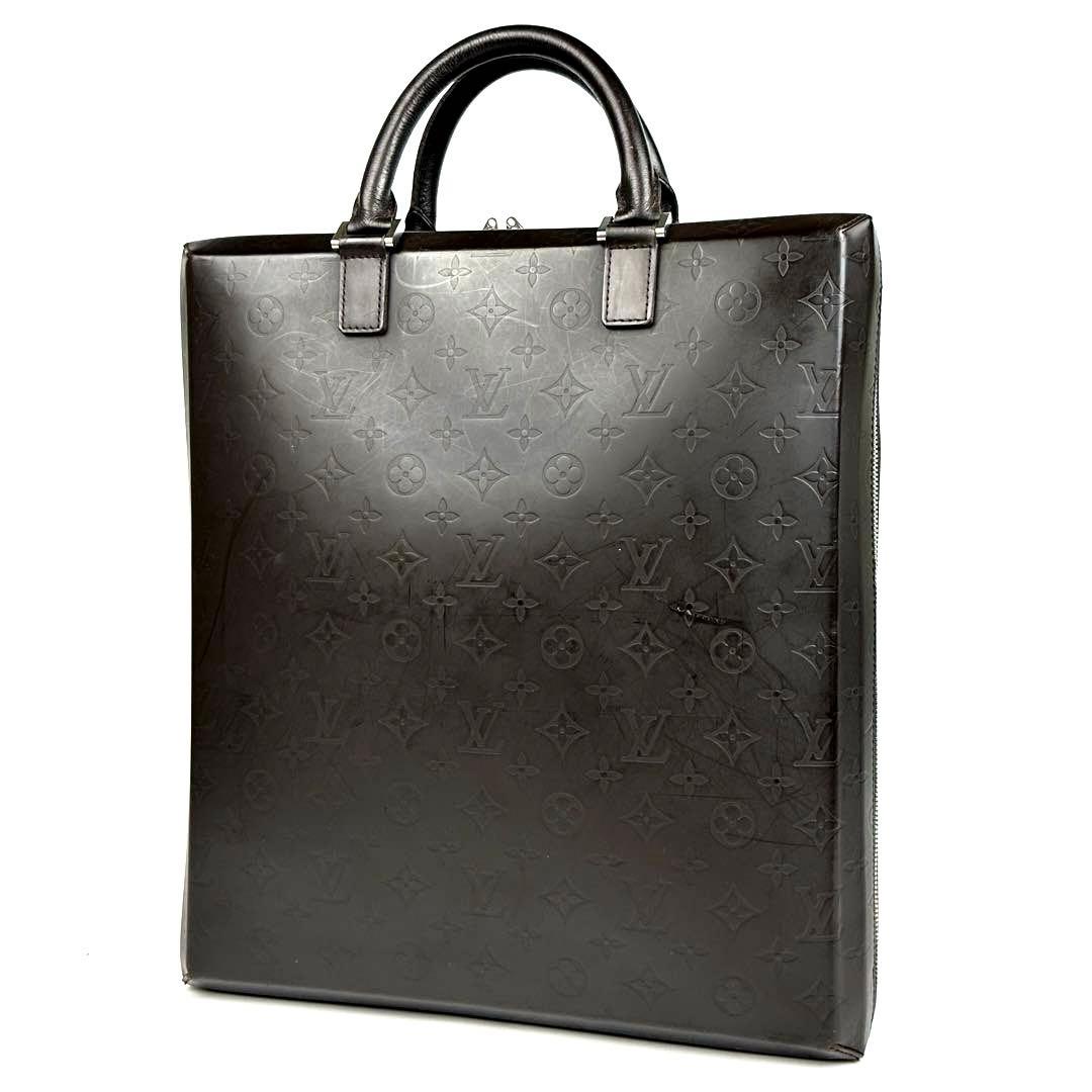極美品 ルイヴィトン モノグラムグラセ エルヴィン M46580 レザー 書類鞄