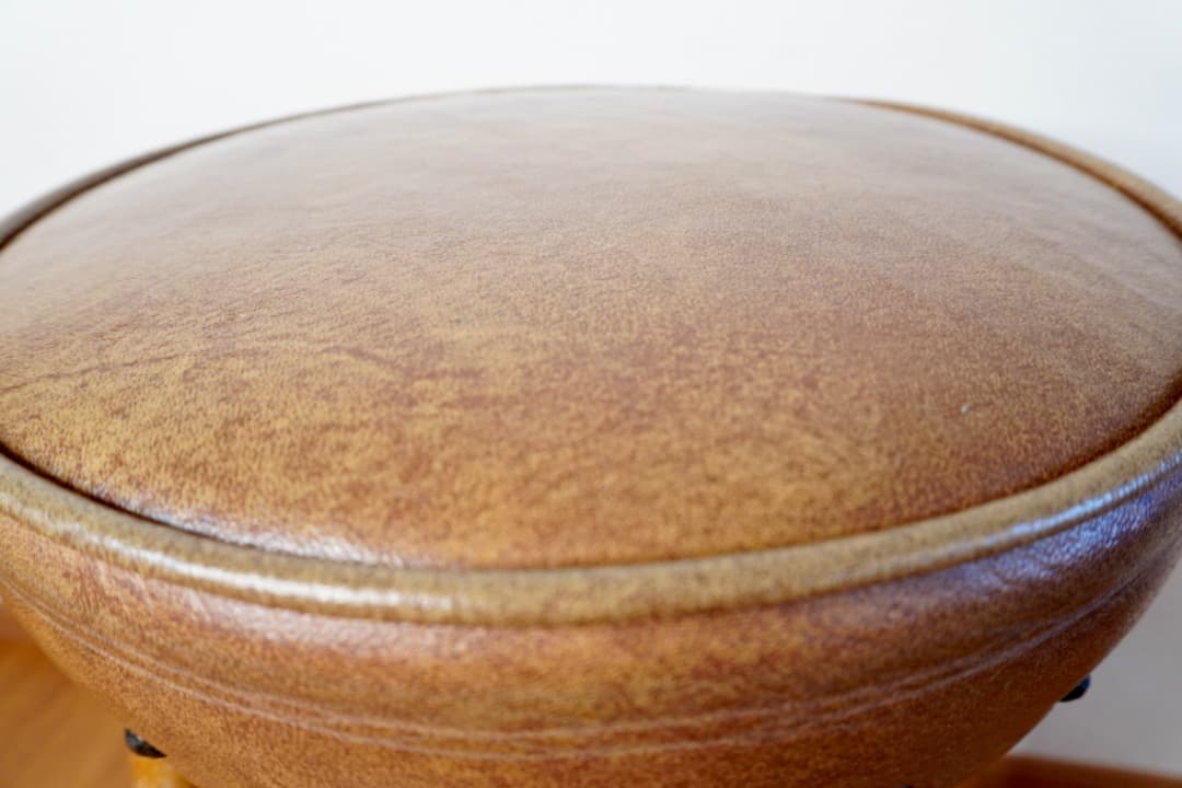 USヴィンテージ ラタン カウンターチェア スツール②