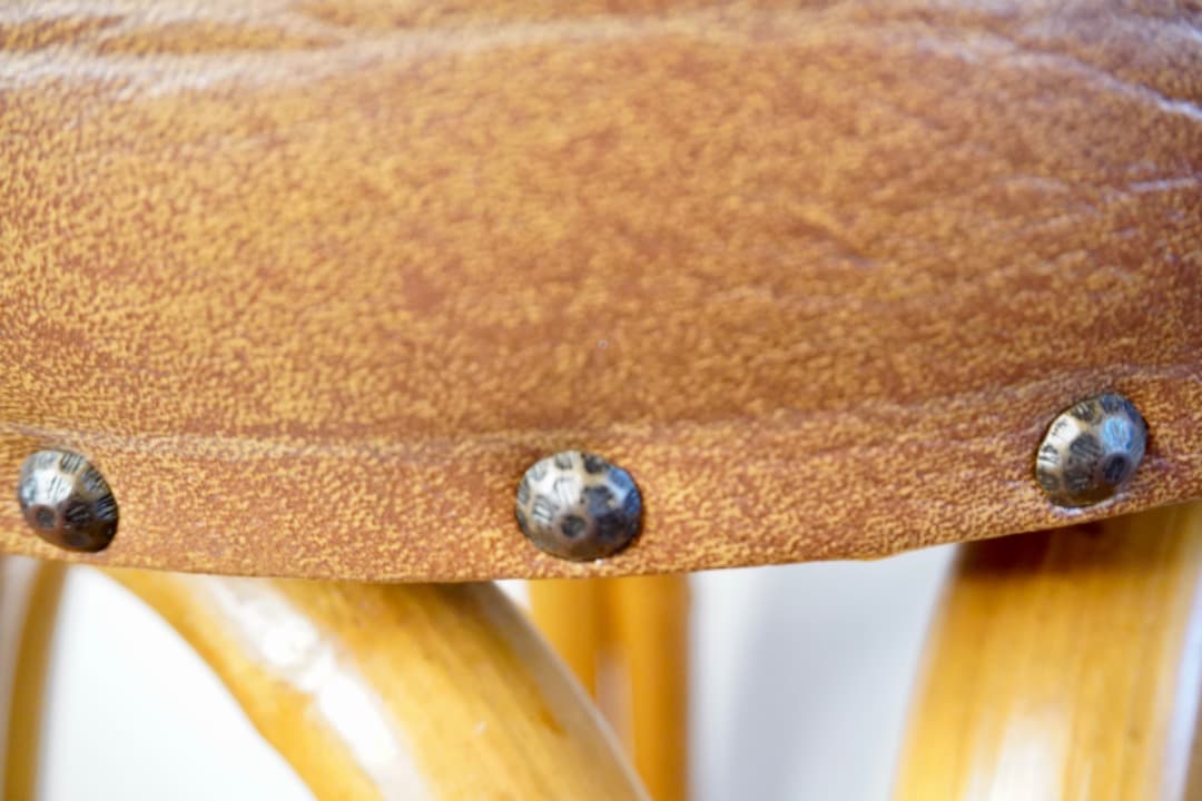 USヴィンテージ ラタン カウンターチェア スツール②