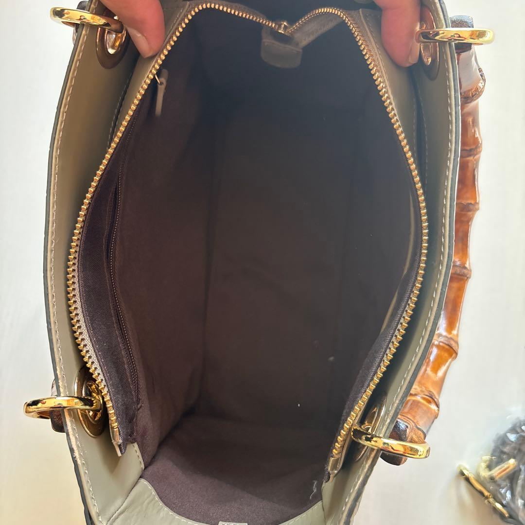 クロコダイル風 牛革バッグ