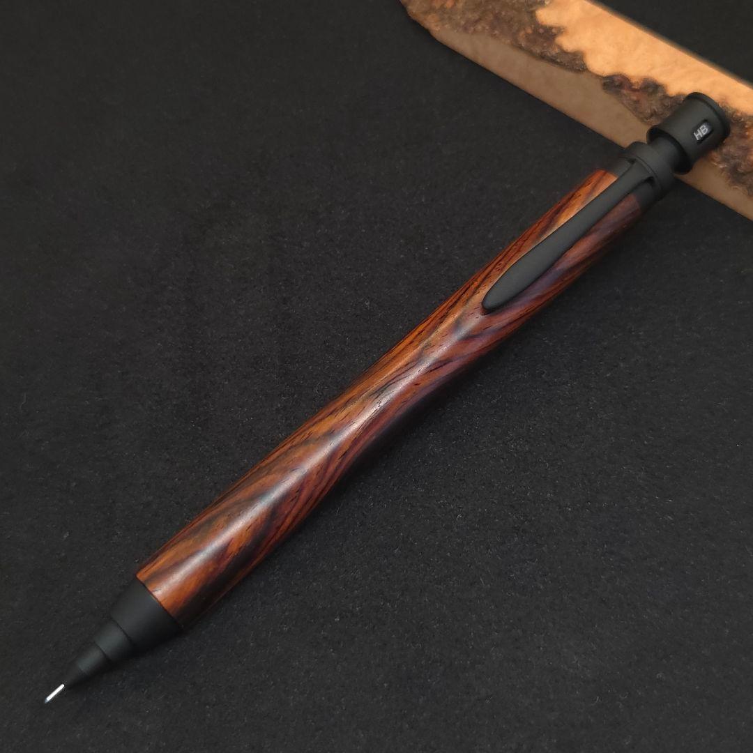 No.06ハンドメイド製図用シャープペンMDS1木軸ココボロ