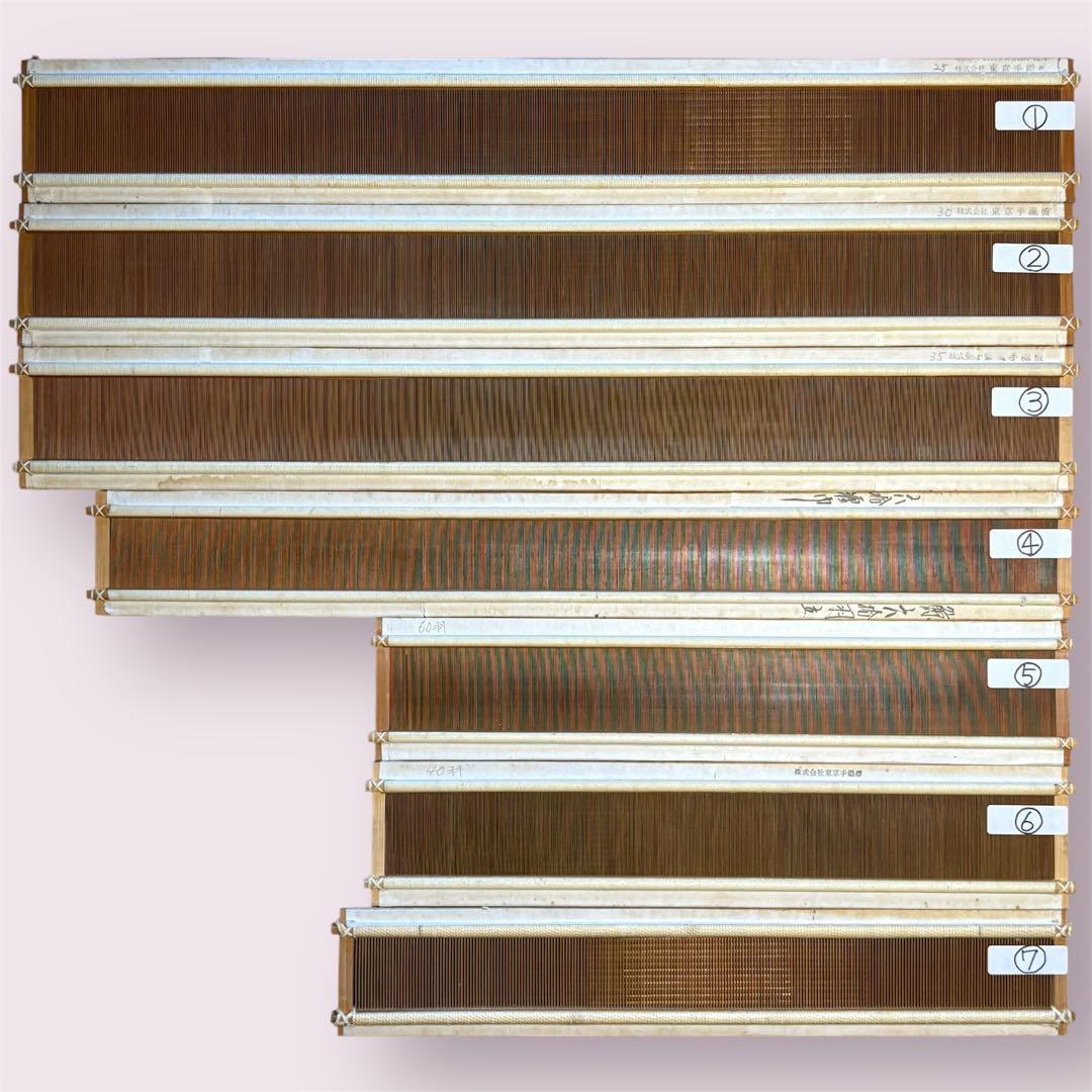 【貴重】②竹筬　東京手織機　筬　30羽　機織り　手織り　織器具