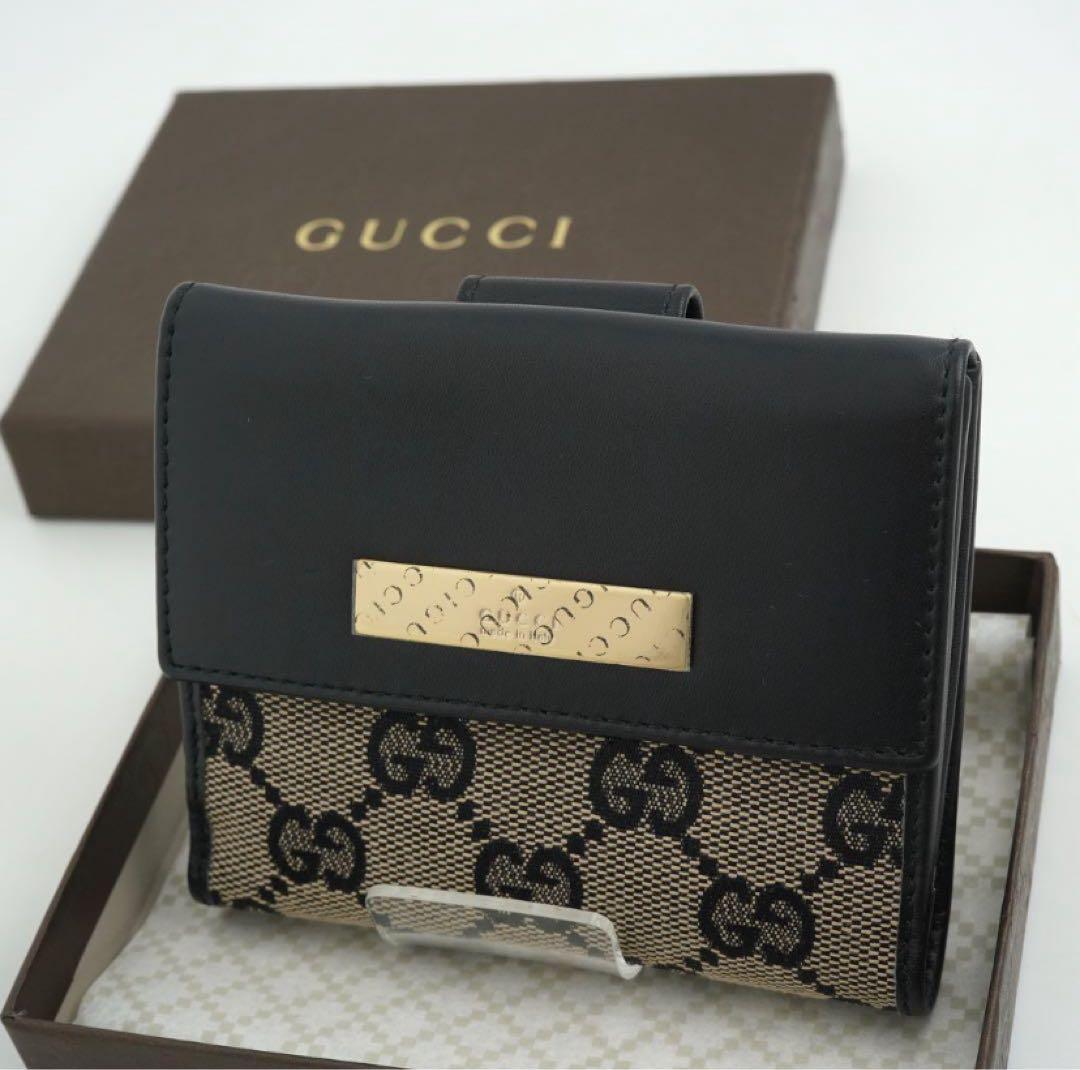 ✨新品未使用・箱付き✨　GUCCI ミニ財布　GGライン　インターロッキング