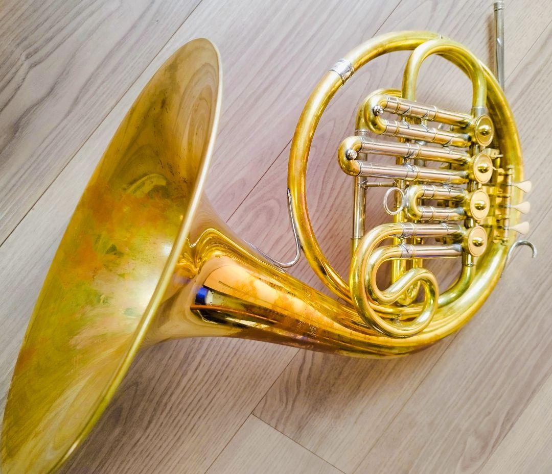 B♭シングルホルン （ゲシュトップ管付き）旧東独製 ヴィンテージ♪