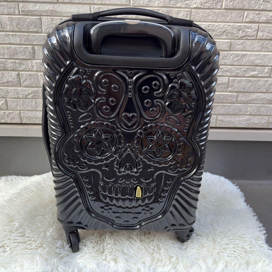 siffrer スカルデザイン キャリーケース 機内持ち込み 拡張ファスナー付