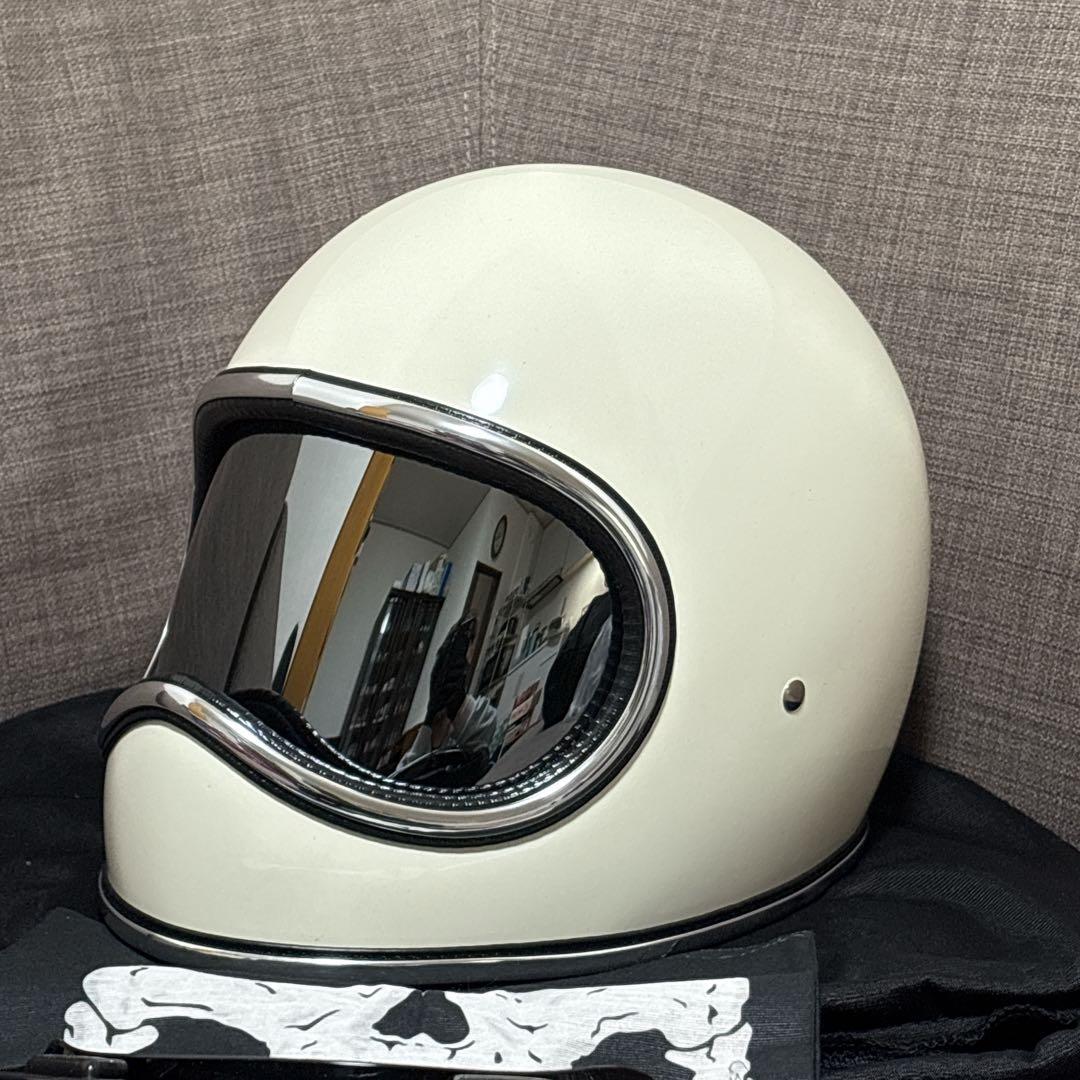 新品　スペースヘルメットXLサイズ　ホワイト　ゴーグル、ケース付きnobudz風
