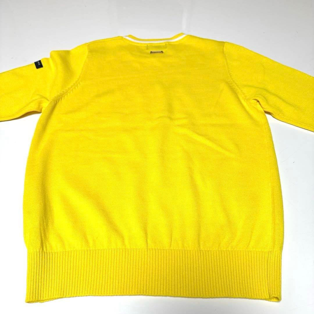 再お値下げ★St ANDREWSセントアンドリュース☆イエロークルーネックニット