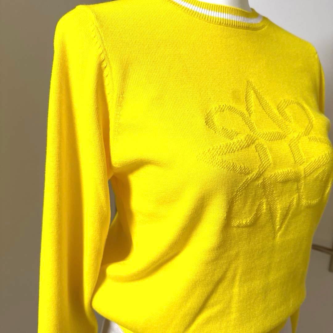 再お値下げ★St ANDREWSセントアンドリュース☆イエロークルーネックニット