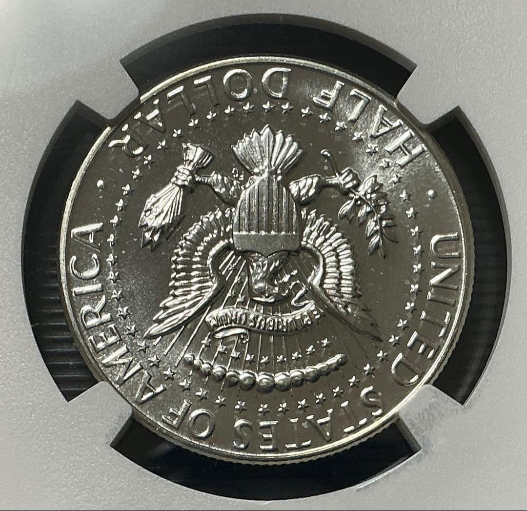 【NGC鑑定】1964年 ケネディ ハーフダラー PF65 銀貨オリジナルラベル