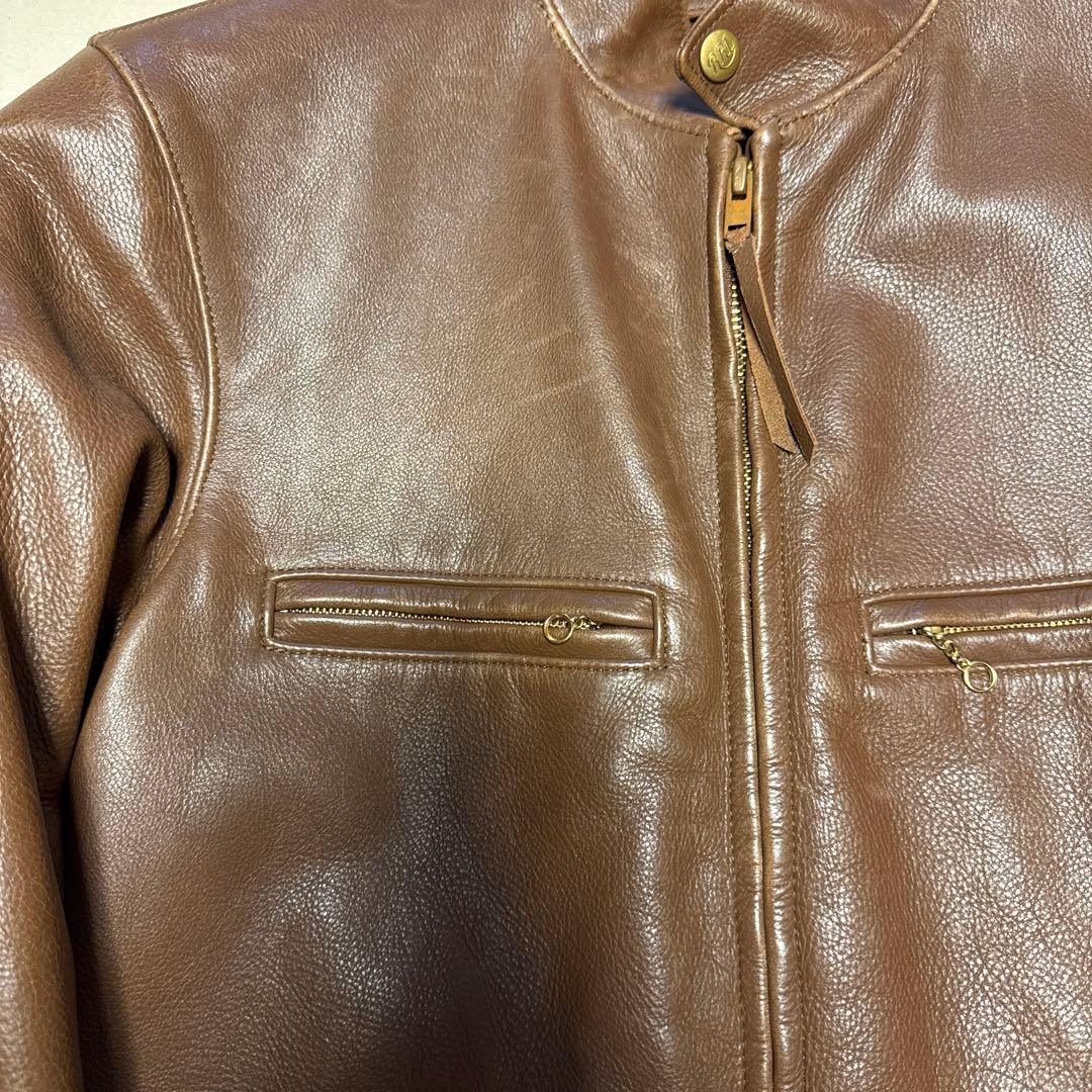 L*0様 RRL Ralph Lauren ブラウンレザージャケット サイズ5