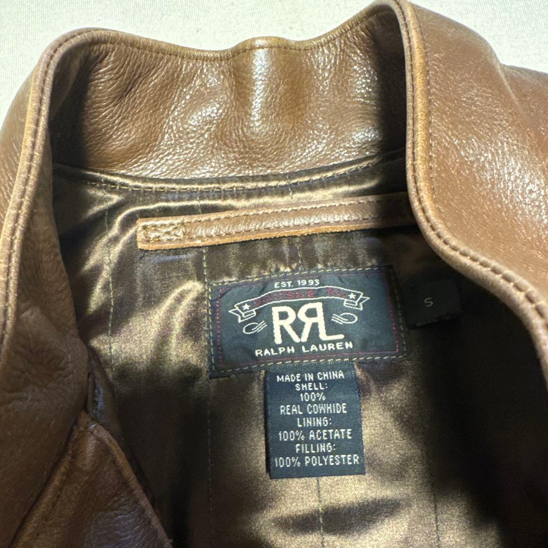 L*0様 RRL Ralph Lauren ブラウンレザージャケット サイズ5