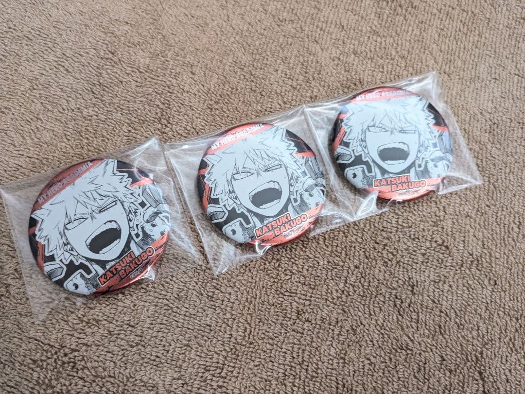 僕のヒーローアカデミア　ヒロアカ　爆豪勝己　缶バッジ　デコレクション