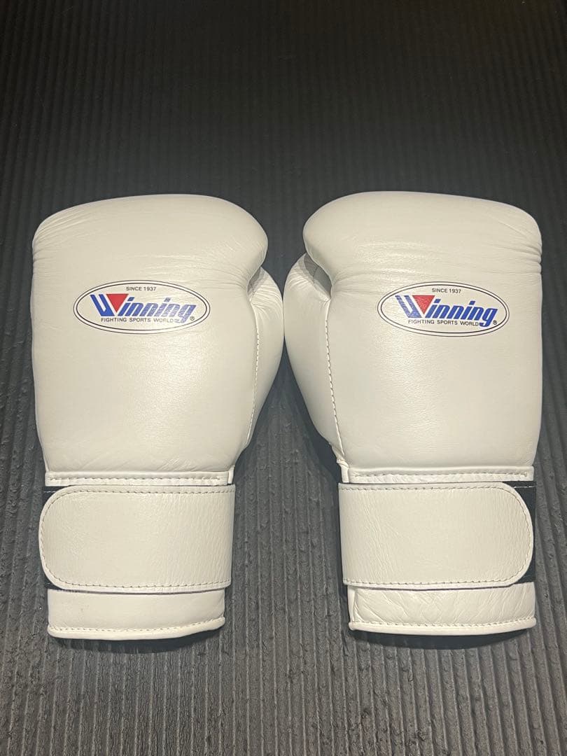 Winning ボクシンググローブ 12oz ホワイト モデル：MS-400B