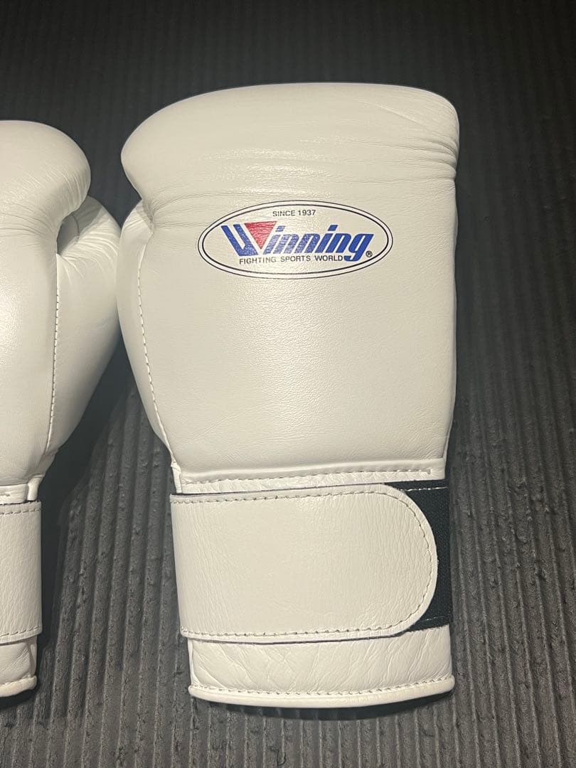 Winning ボクシンググローブ 12oz ホワイト モデル：MS-400B
