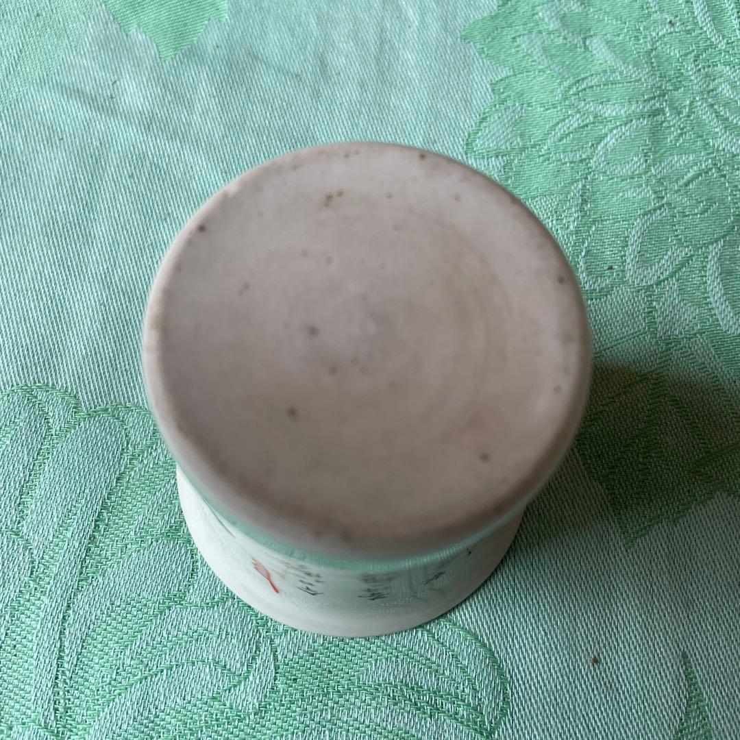 古伊万里　染付　金彩　七宝　色絵　覗き猪口　2客