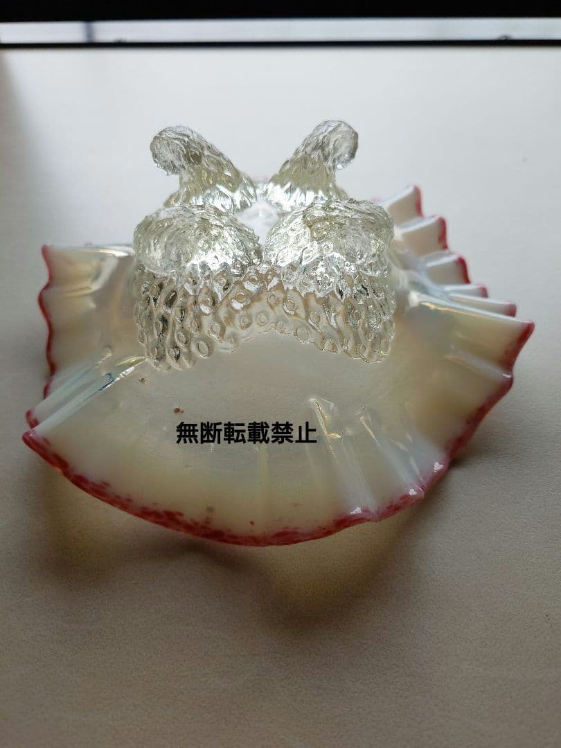 オールドフェントン　オパールセント　アートディッシュ ガラス　FENTON