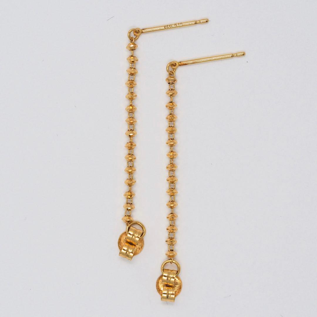 【ete】K18YG チェーン ピアス