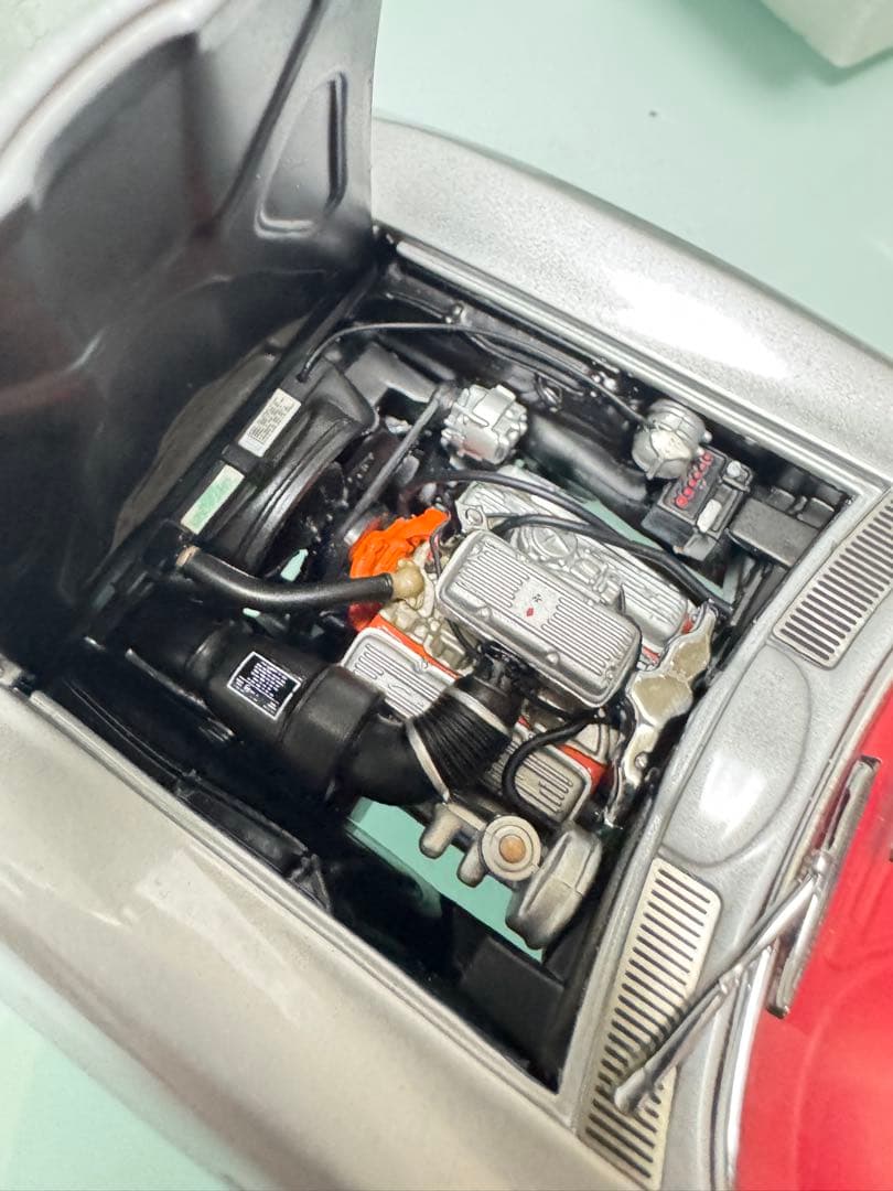 フランクリンミント 1/24 1963 コルベット 赤内装 ダイキャスト