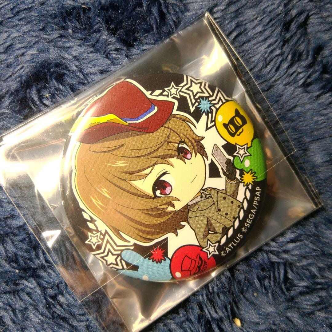 ⑤ペルソナ5　アニメイトカフェ　缶バッジ　明智 吾郎　コラボ