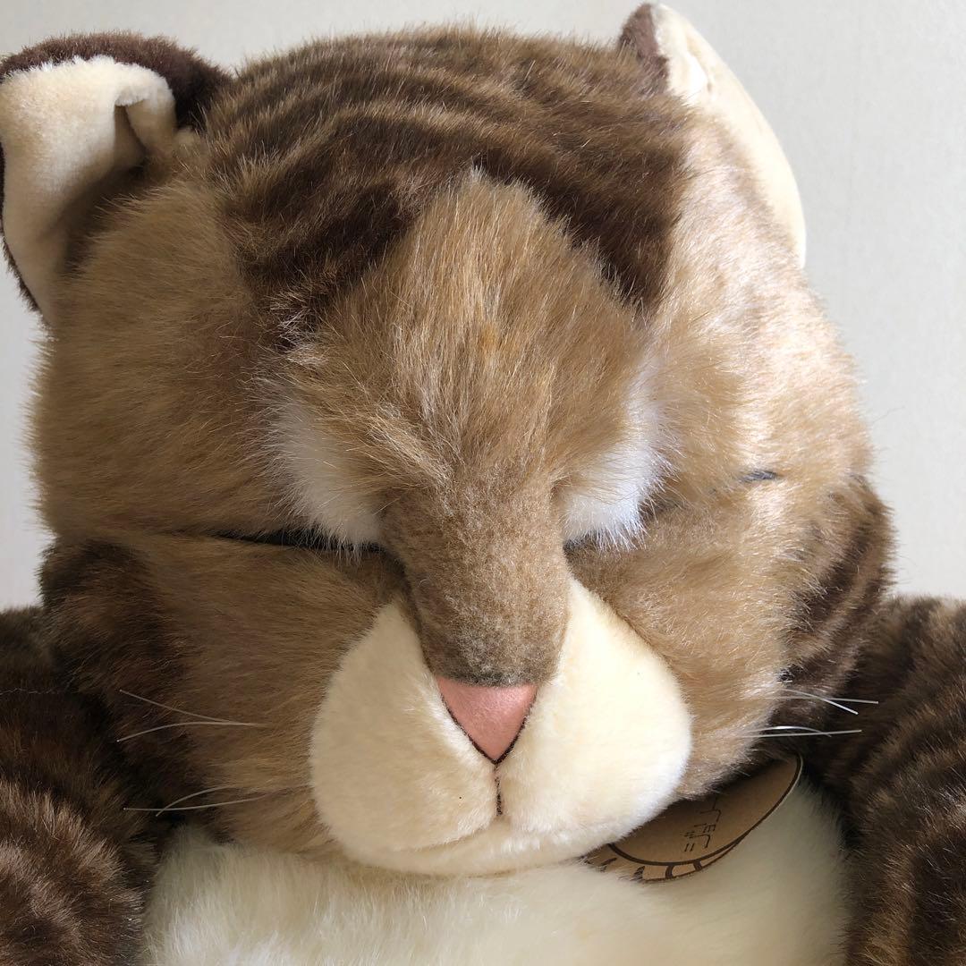 オリエンタルトーイ　ジョリーマンマ　特大　眠り猫ぬいぐるみ　紙タグ有　中古品