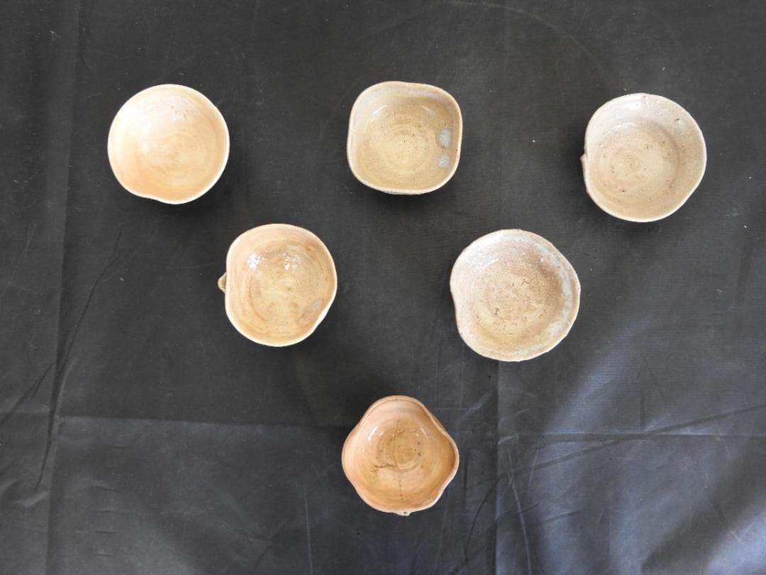 十代坂高麗左衛門　酒盃　6個　共箱　MA745