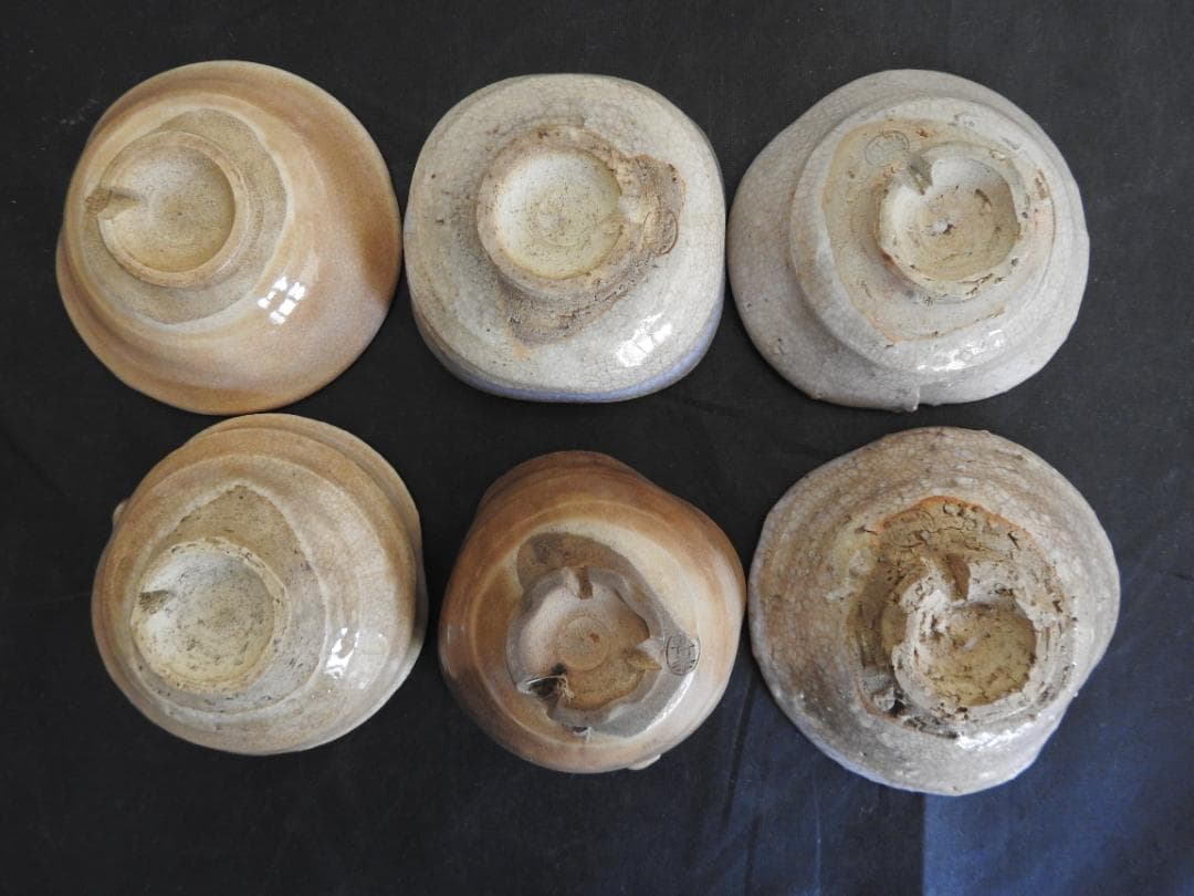 十代坂高麗左衛門　酒盃　6個　共箱　MA745