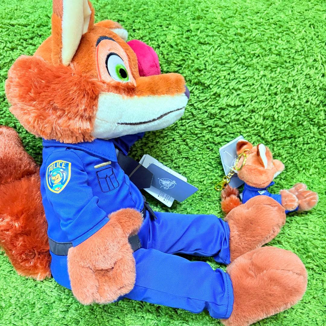 ズートピア　ニック　mogumogu ぬいぐるみ&キーチェーン　2点